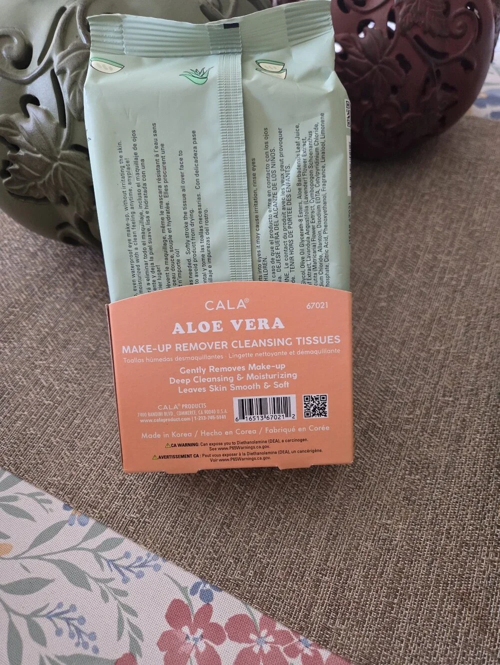 CALA Aloe Vera Make-Up Remover Cleansing Tissues